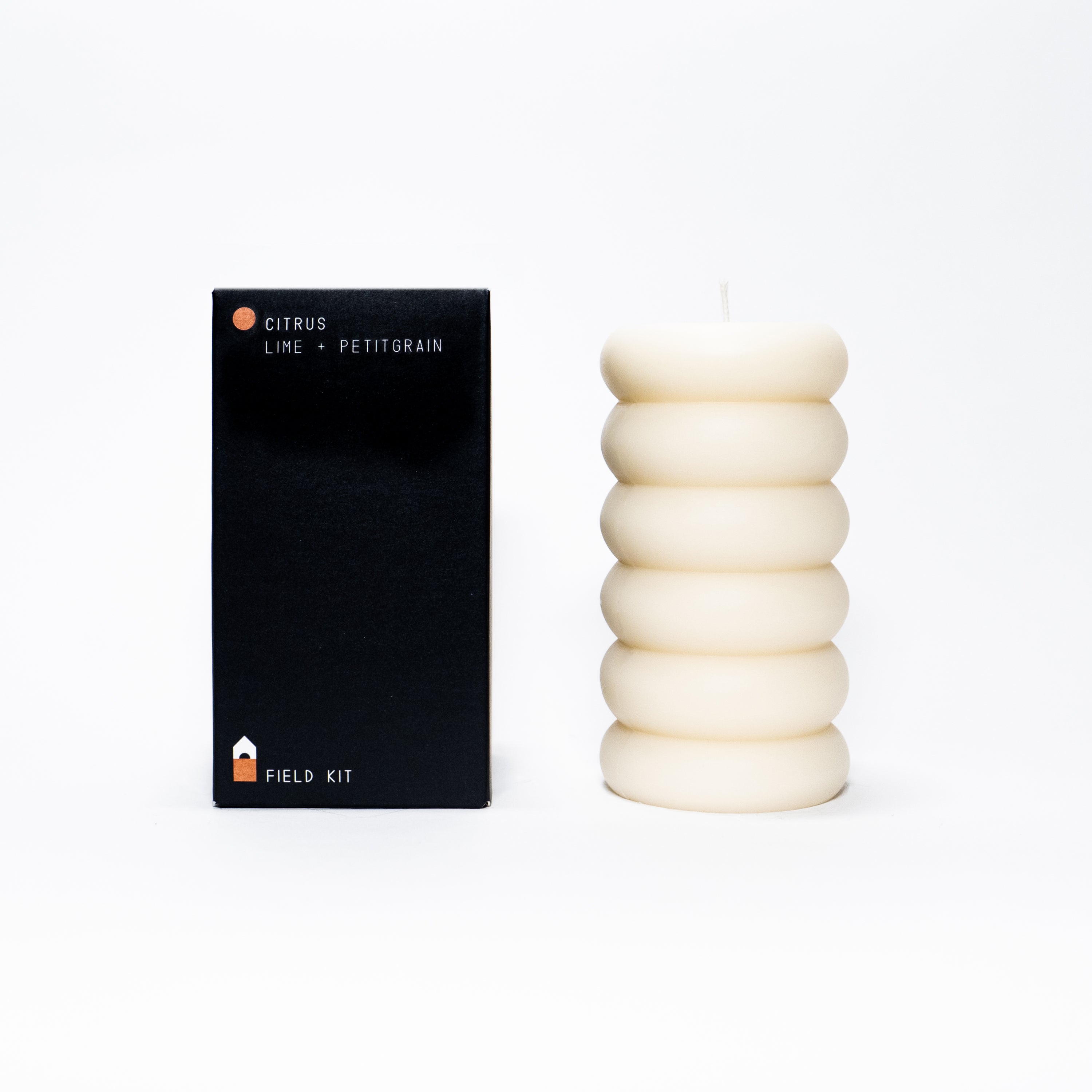 Citrus Pillar Candle - Lime + Petitgrain