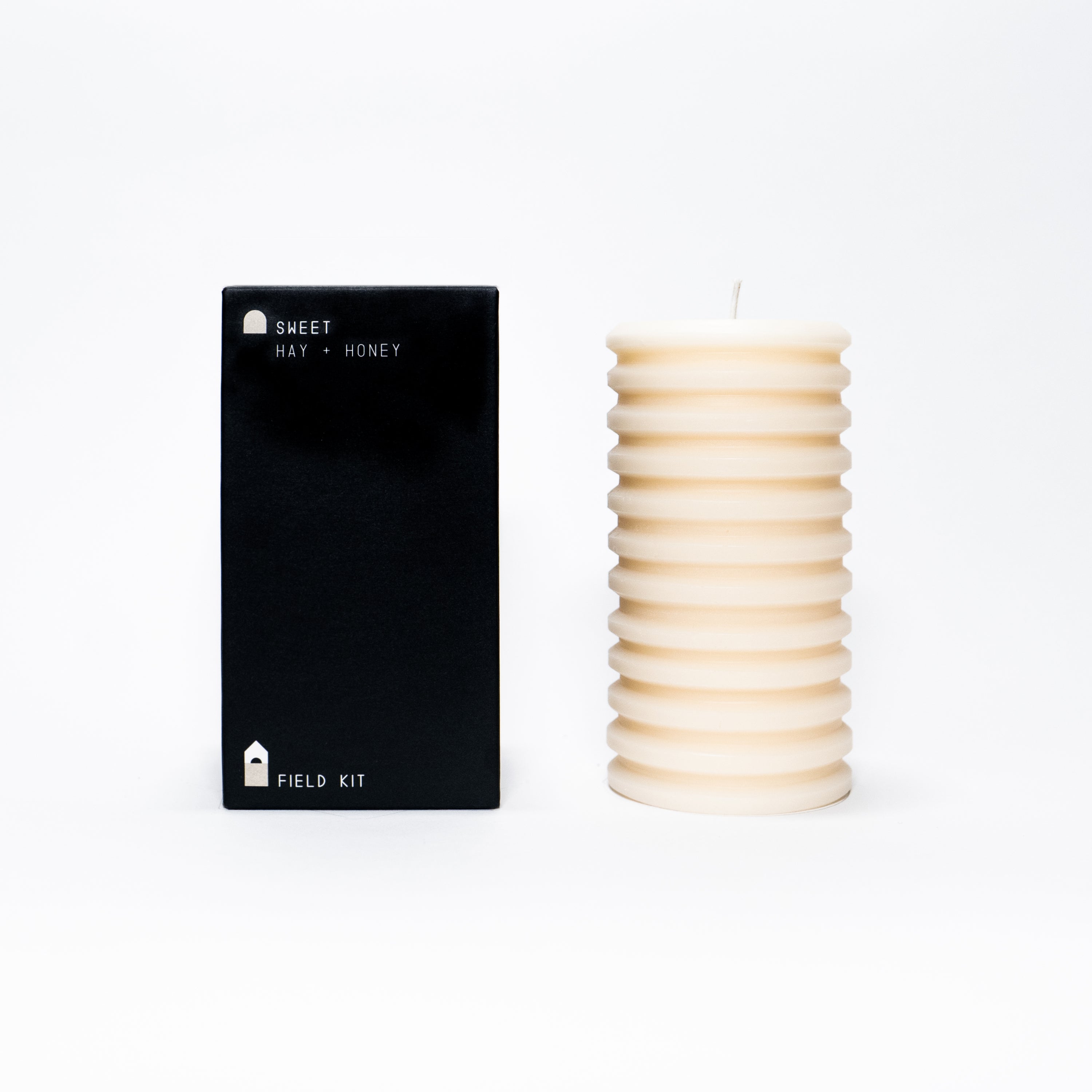 Sweet Pillar Candle - Hay + Honey